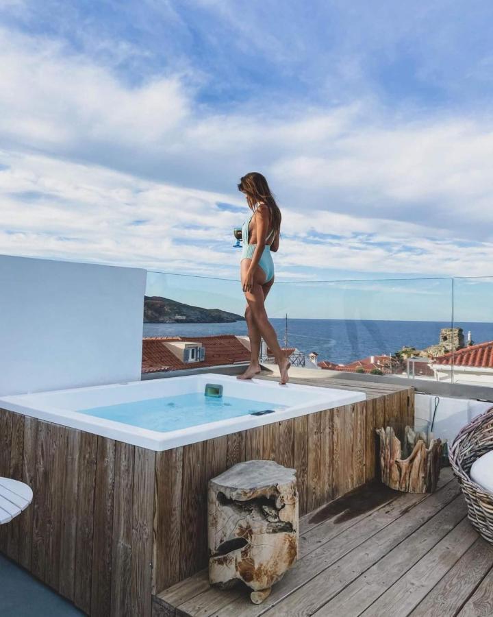 Castel Abaso Boutique Apartments By Explore Andros Exteriör bild